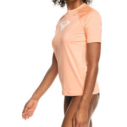 ROXY Classic Short Sleeve Rashguard - Papaya