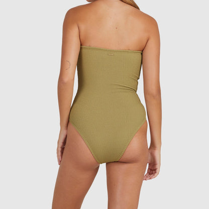 BILLABONG Summer High Bandeau One Piece - Olive